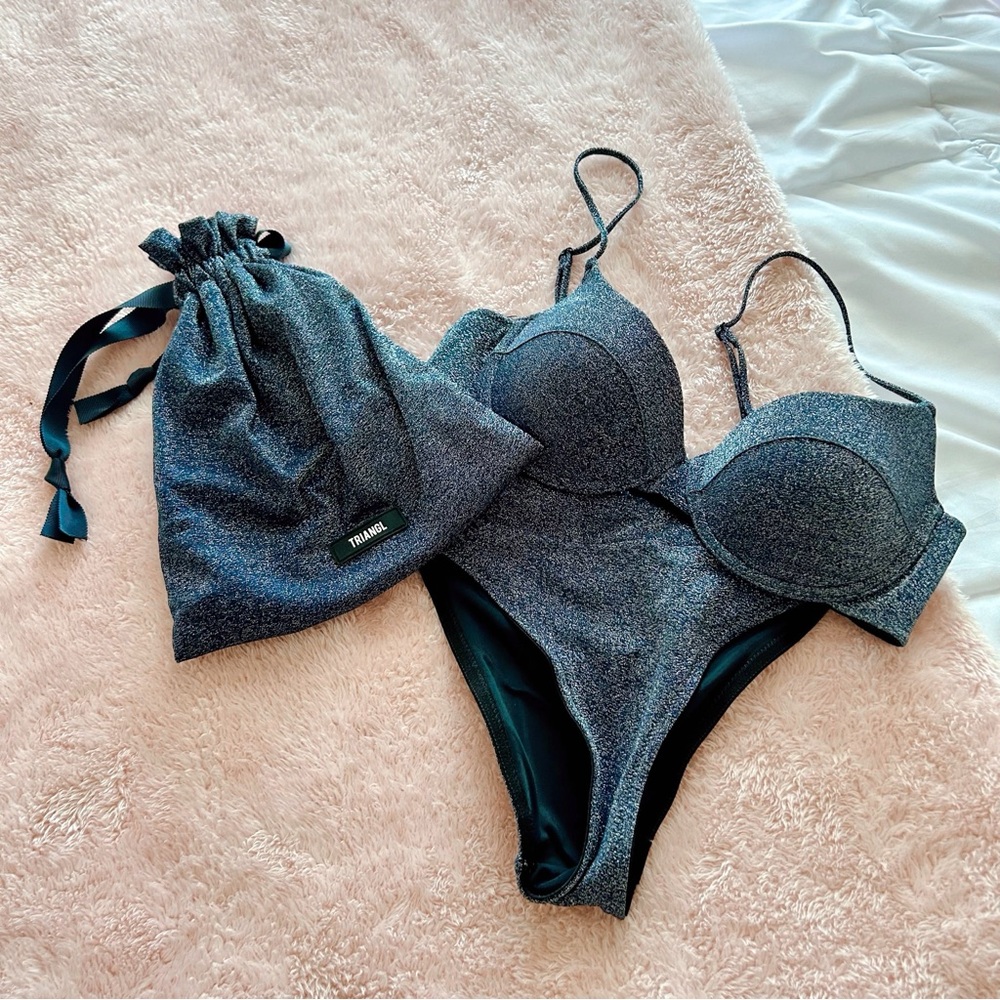 triangl Macia Sparkle Bikini Set with bag
